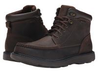 Hotsale Rockport Combat Boots for Men - Boat Builders Waterproof Moc Toe Boot - Dark Brown On Sale